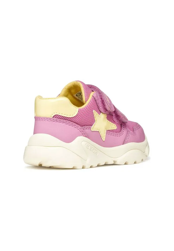 Низкие кроссовки b ciufciuf Geox, Dark Pink Light Yellow — фото 4