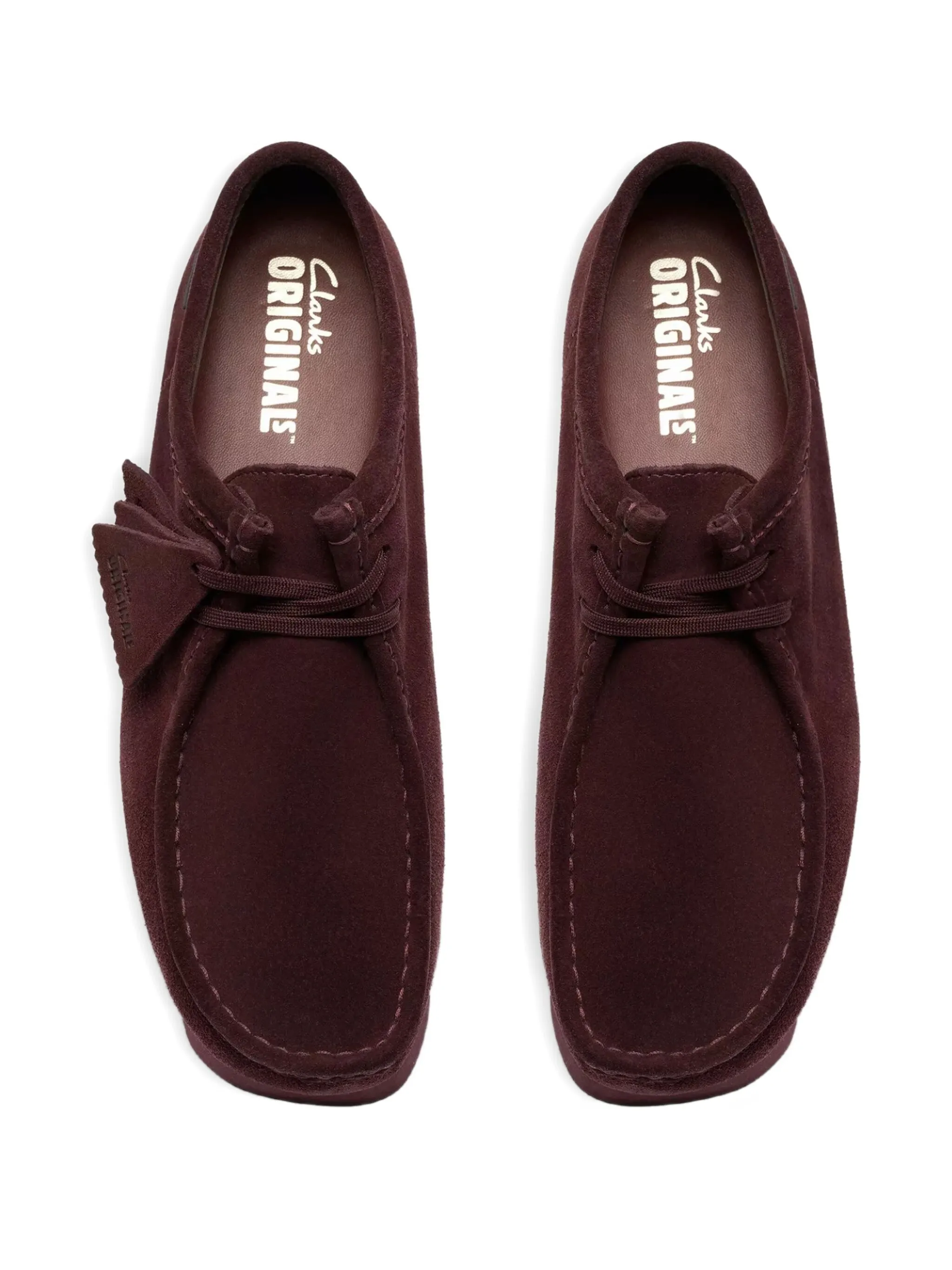 Замшевое дерби на шнуровке Clarks Originals, фиолетовый — фото 4