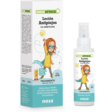 Лосьон Nosaattack Anti-Lice 5% Dimethicone Odorless 100ml