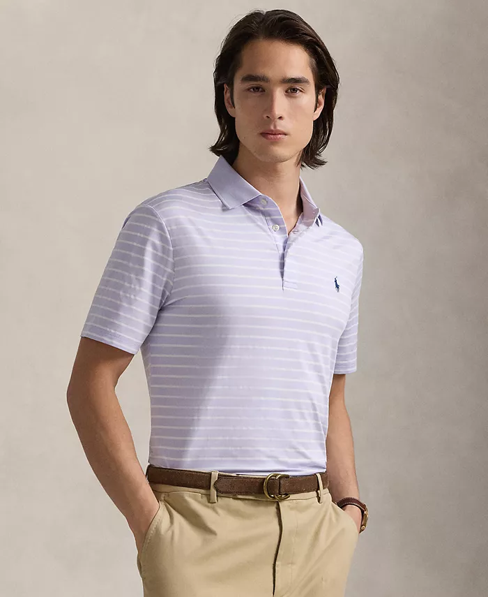 

Мужская классическая поло из функциональной ткани Polo Ralph Lauren, фиолетовый