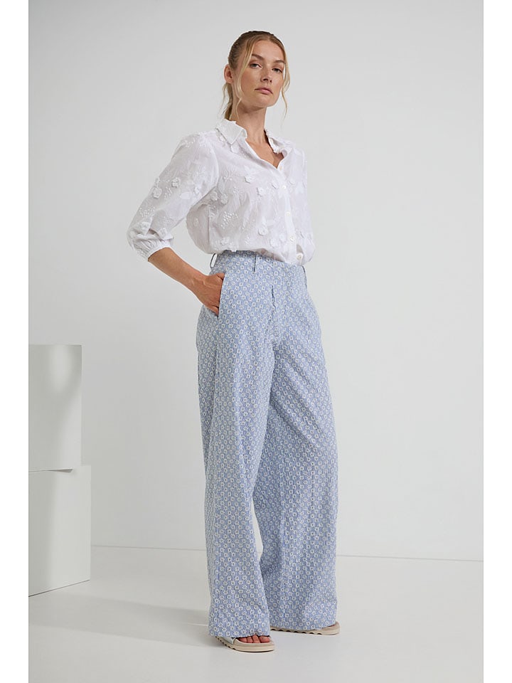 

Тканевые брюки Josephine & Co, синий/белый