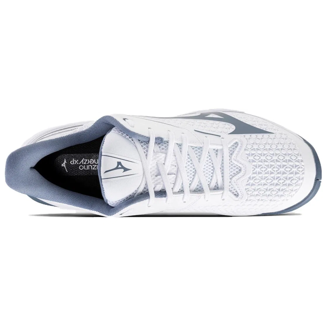 Кроссовки для тенниса Wave Exceed Tour 7 Mizuno бело-синие — фото 4