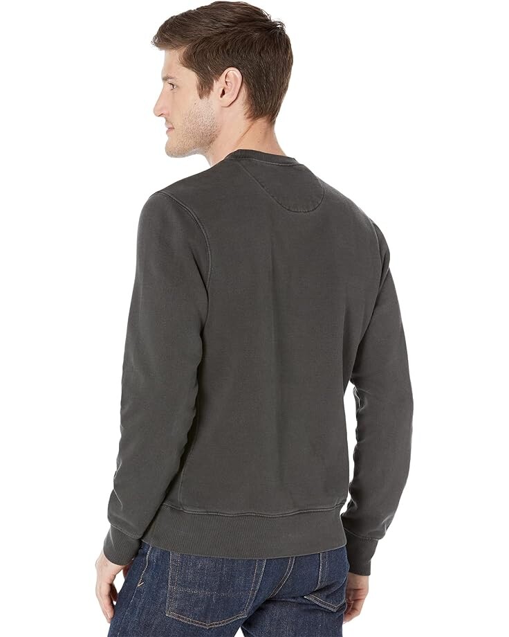 

Толстовка Lucky Brand Sueded ACDC Terry Crew Neck Sweatshirt, цвет Black Onyx