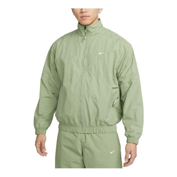 

Куртка Nike NRG Solo Swoosh Woven Track Jacket 'Oil Green', зеленый