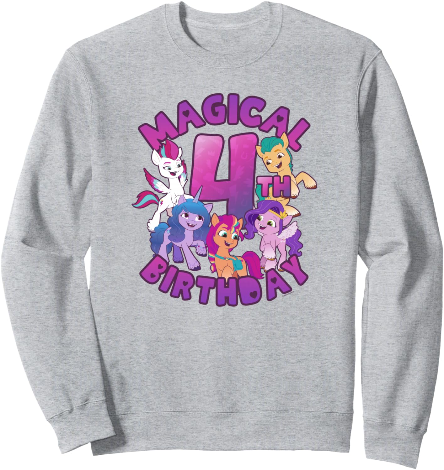 

Толстовка My Little Pony: A New Generation с групповым фото к 4-летию, серая, Серый, Толстовка My Little Pony: A New Generation с групповым фото к 4-летию, серая