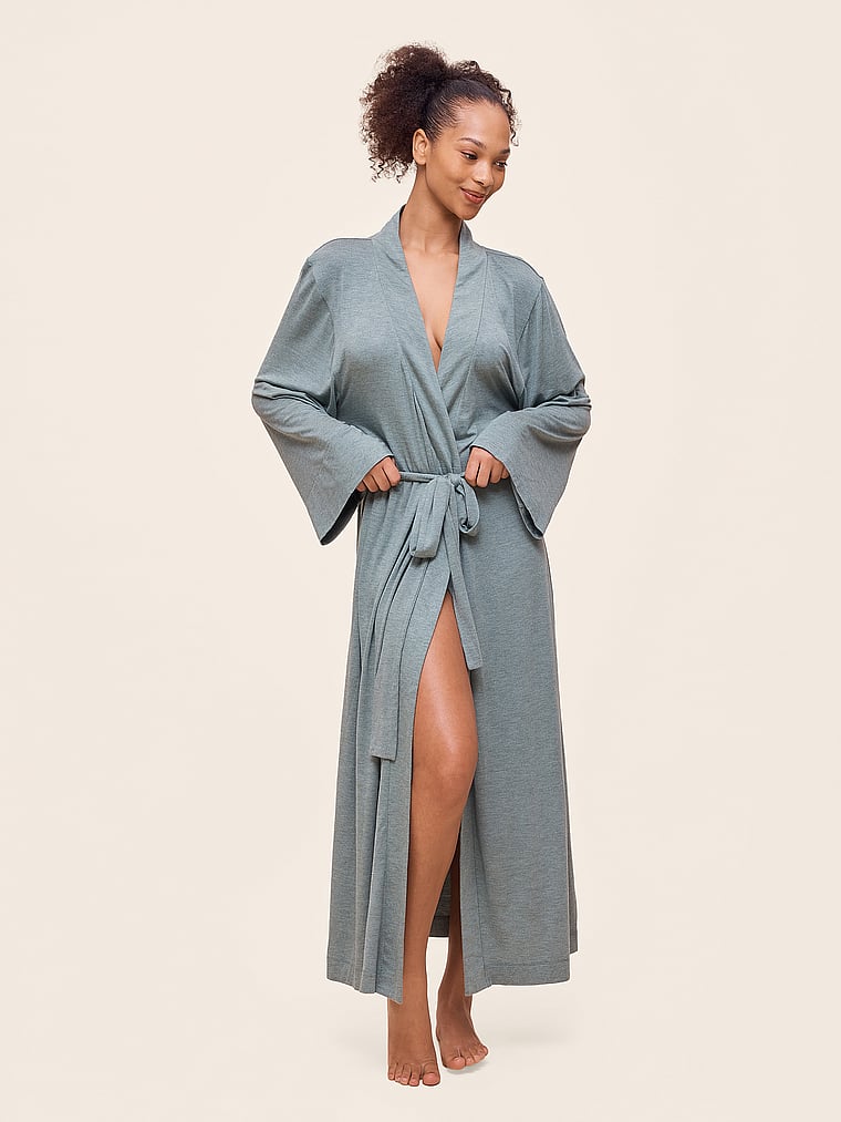 

Мягкий макси-халат Kate из модала Papinelle, moss