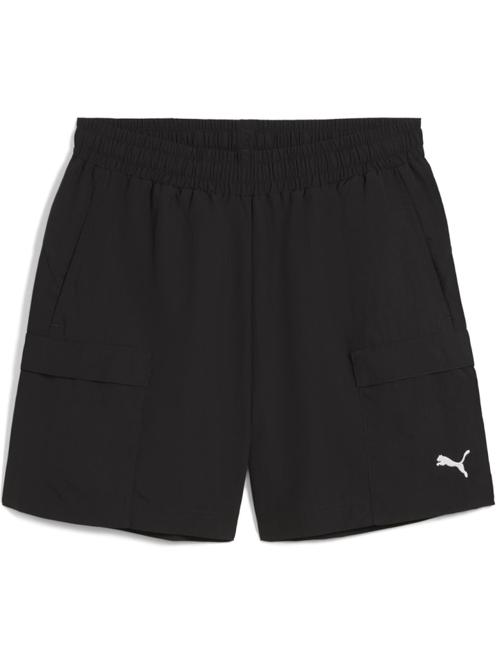 

Puma Спортивные брюки "WARDROBE ESS Relaxed Cargo Shorts 6" WV" черного цвета