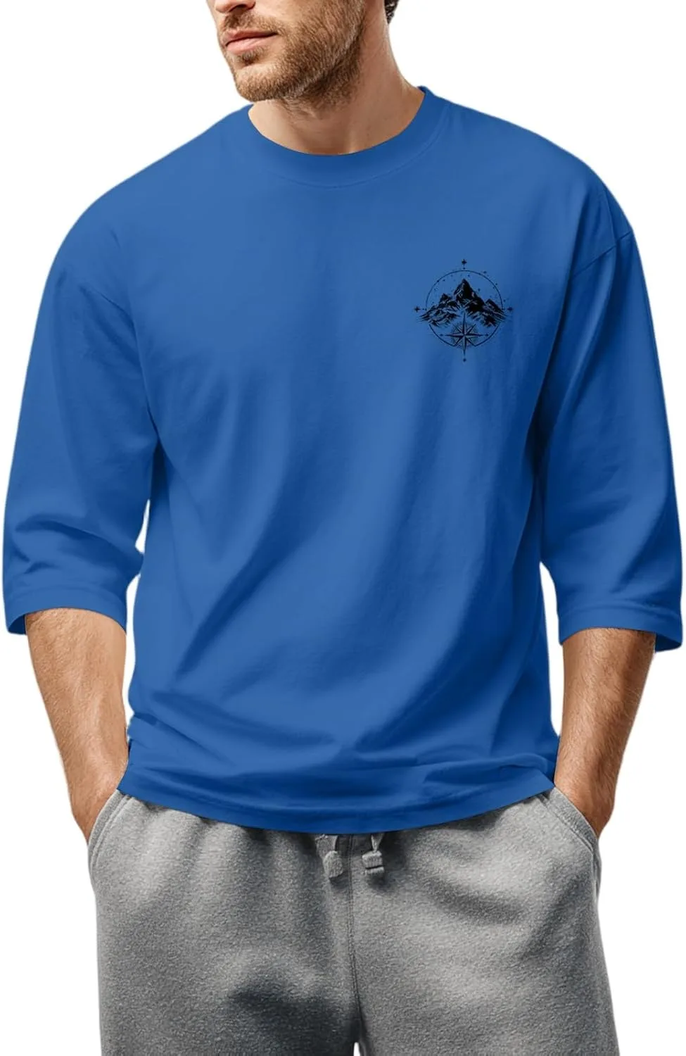 

Футболка для мужчин Loose Fit с принтом FQZWONG