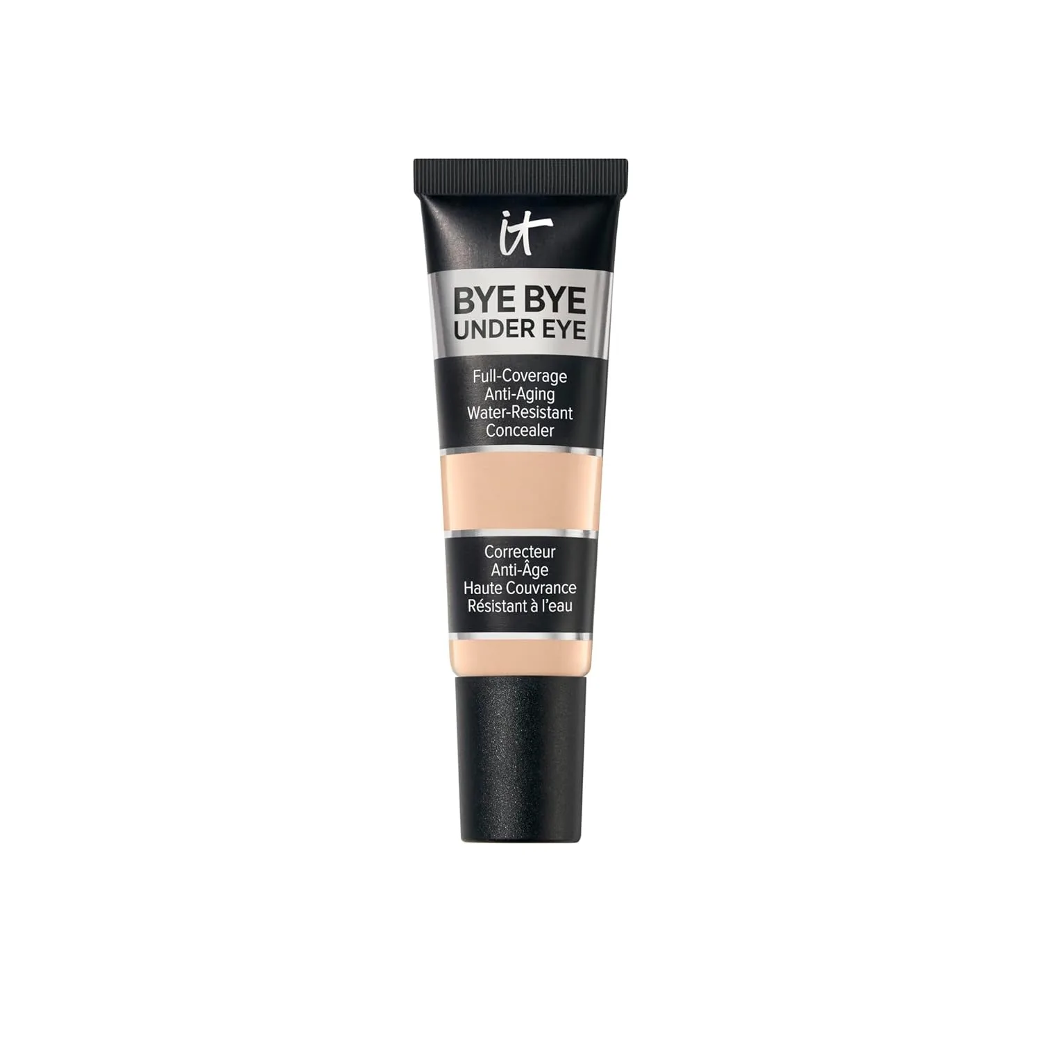 IT Cosmetics Bye Bye Under Eye консилер водостойкий, 24-часовое полное покрытие для темных кругов, морщинок, покраснений и пигментации, антивозрастной корректор, 12 мл, 11.5 Light Beige - for cool undertones