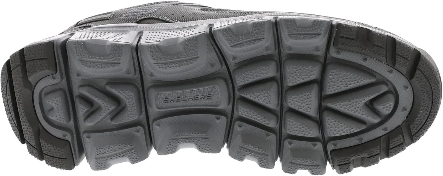 Кроссовки Skechers Men's Summits At Upper Draft Trainers, Black Synthetic Mesh Charcoal Trim — фото 3