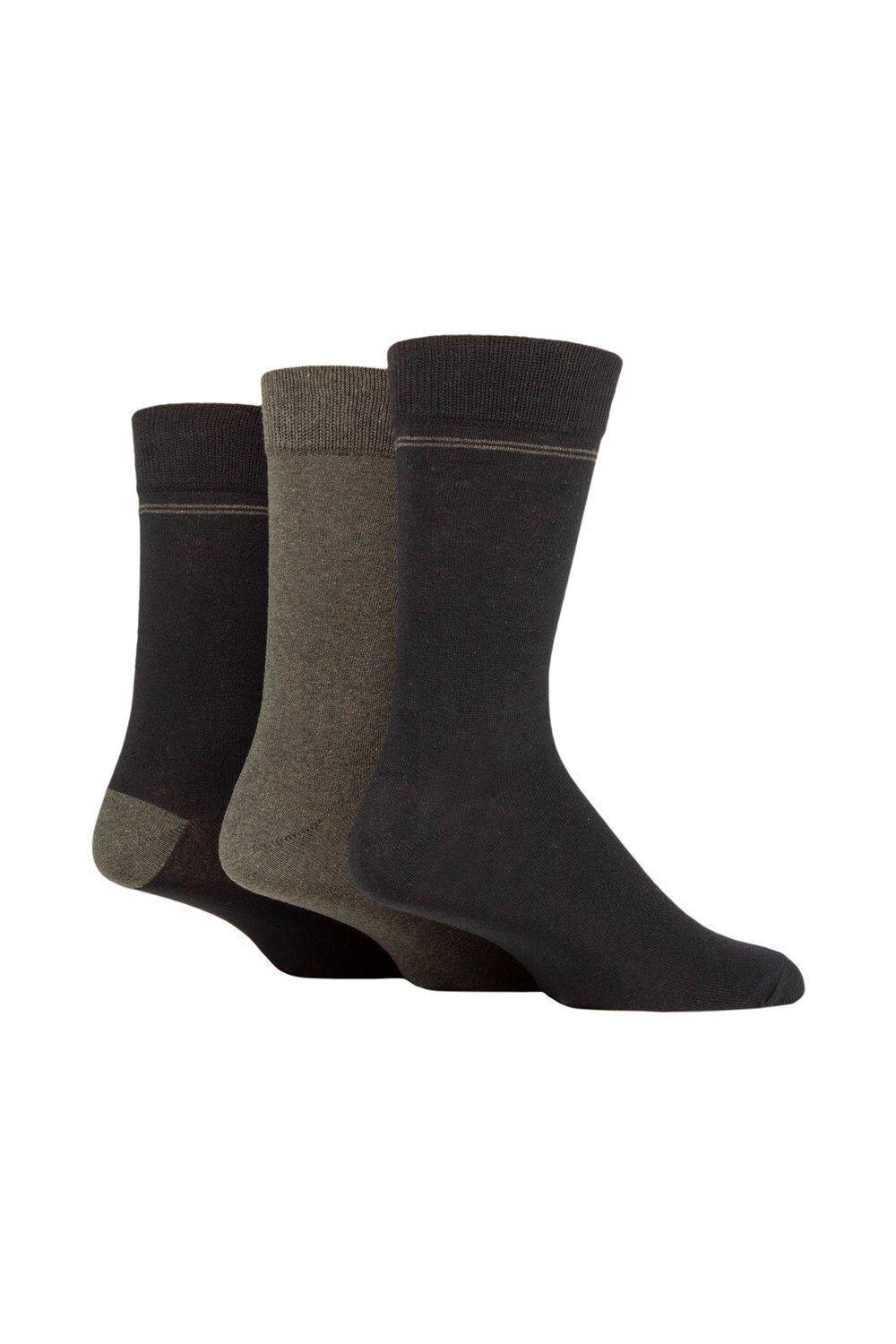 

3 пары носков в полоску из 100% переработанного хлопка SOCKSHOP TORE, черный