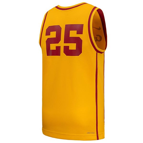 Мужская баскетбольная форма Iowa State Cyclones #25 gold Nike — фото 4