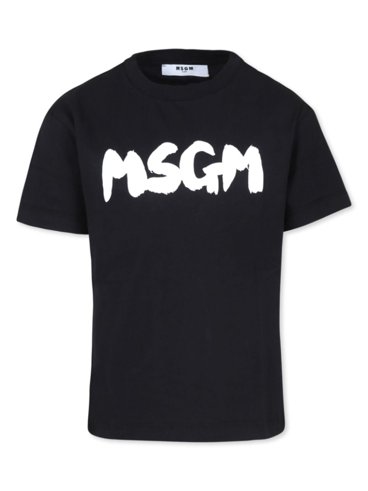 

MSGM Kids футболка с монограммой, черный