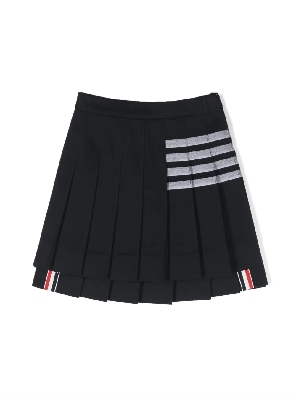 

Полосатая юбка со складками Thom Browne Kids, синий