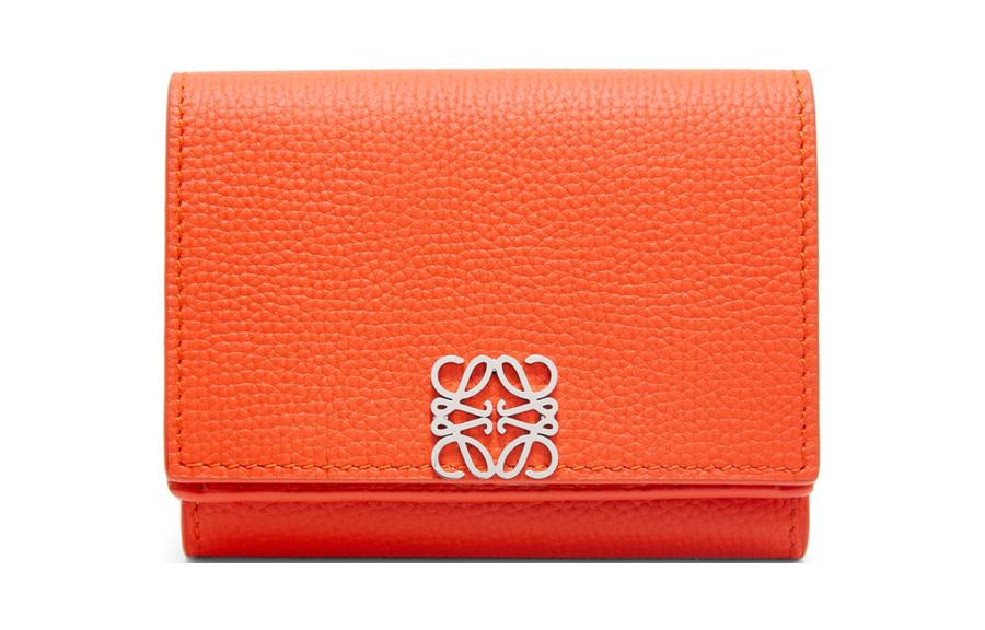 

LOEWE Женский кошелек Anagram из зернистой телячьей кожи, ярко-оранжевый