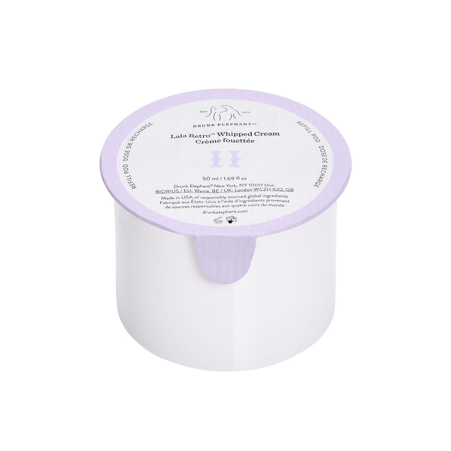 

Крем для лица lala retro whipped cream Drunk Elephant, объем 50 мл - refill