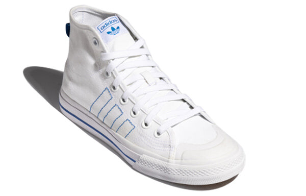 Кроссовки оригиналы nizza hi rf Adidas, белый — фото 3
