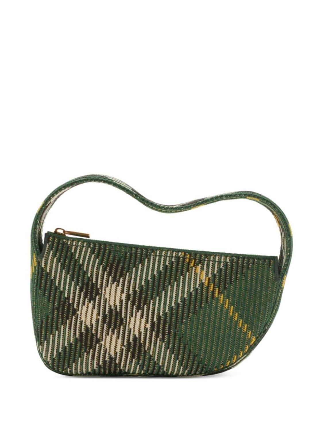 

Трикотажная мини-сумка Burberry в клетку, зеленый