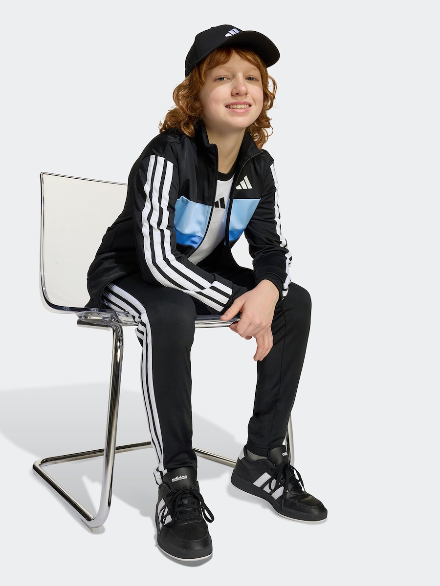 Спортивный костюм ADIDAS SPORTSWEAR Seasonal Essentials Tiberio, черный — фото 3