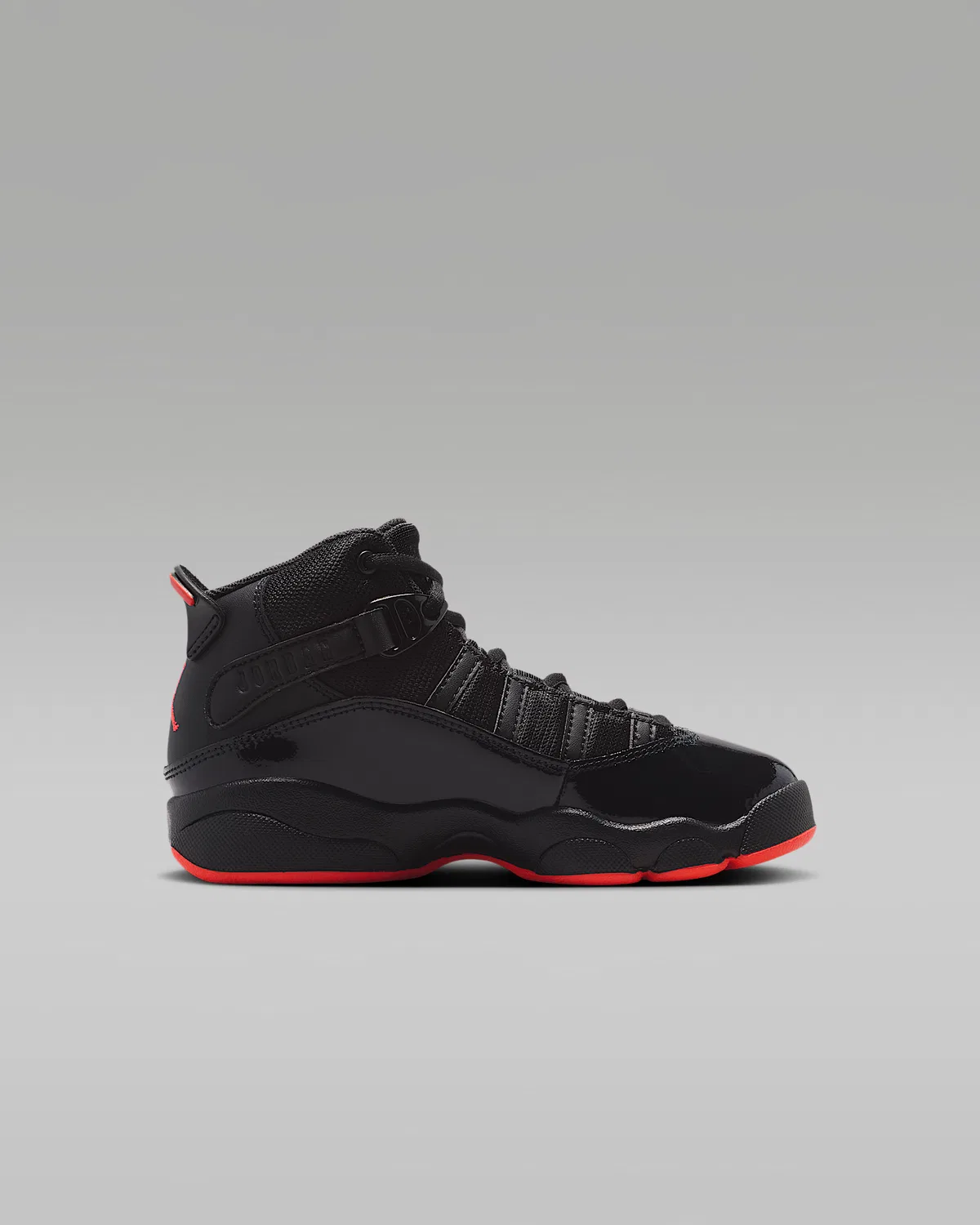 Детские кроссовки Jordan 6 Rings, Black/Black/Infrared 23 — фото 3