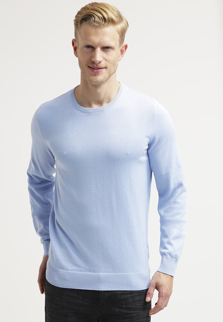 

Свитер BASIC CREWNECK Pier One, голубой, Синий, Свитер BASIC CREWNECK Pier One, голубой