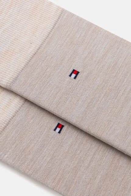 Носки с шерстью мерино Tommy Hilfiger, бежевый — фото 2