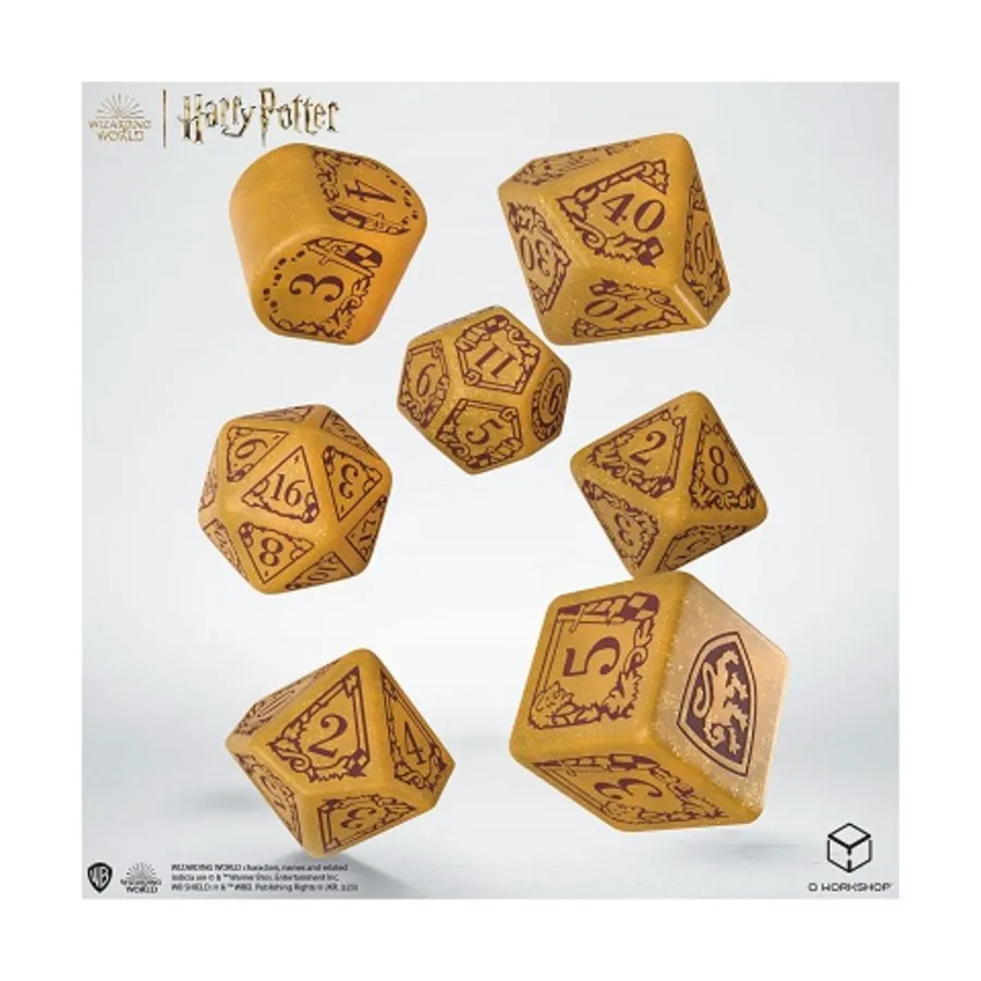 

Набор Poly — золото Гриффиндора с красным (7), Harry Potter Dice