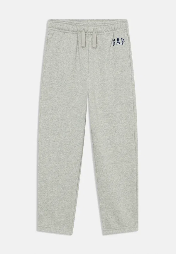 Детские спортивные штаны Gap, модель Kids relaxed logo joggers, цвет светло-серый меланж