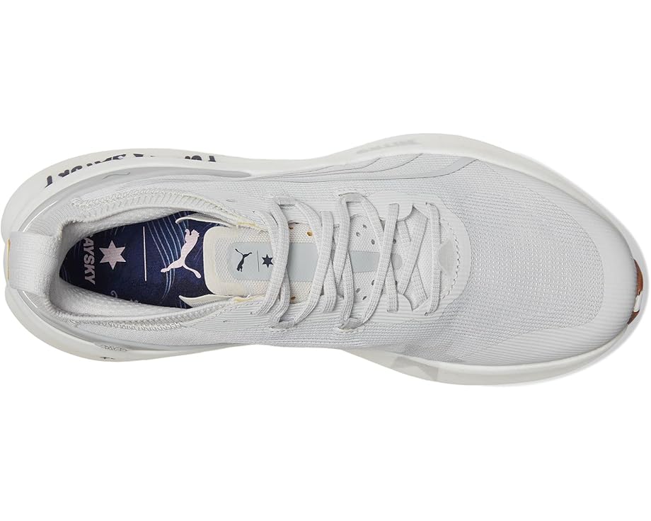 Кроссовки PUMA Foreverrun Nitro 2 Saysky Running Shoes, цвет Feather Gray/Flat Light Gray — фото 2