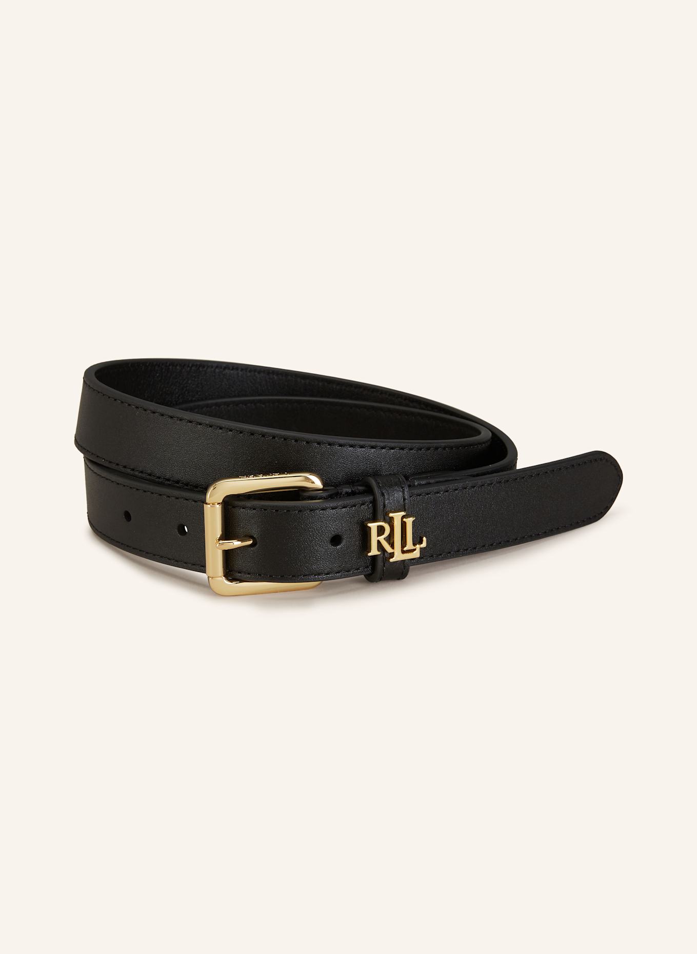 

Кожаный ремень Lauren Ralph Lauren, черный