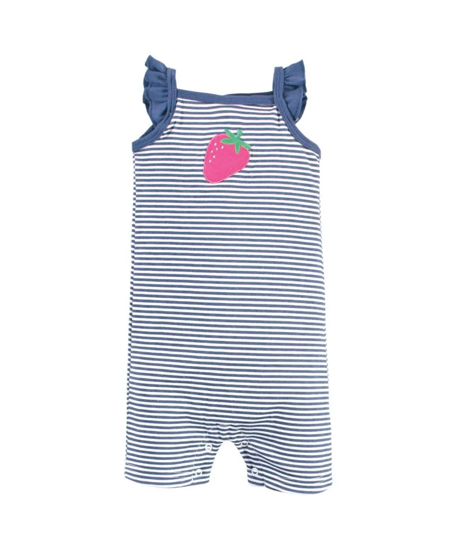Хлопковые комбинезоны Hudson Baby, розовый strawberry — фото 2