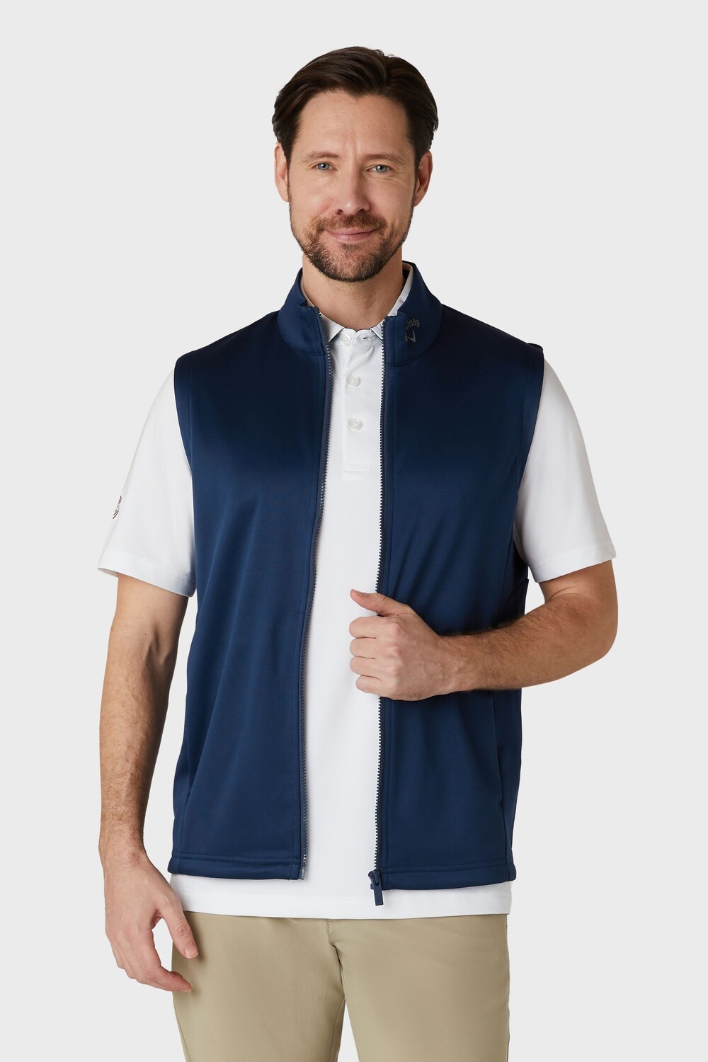 

Жилет на молнии Callaway Apparel, синий