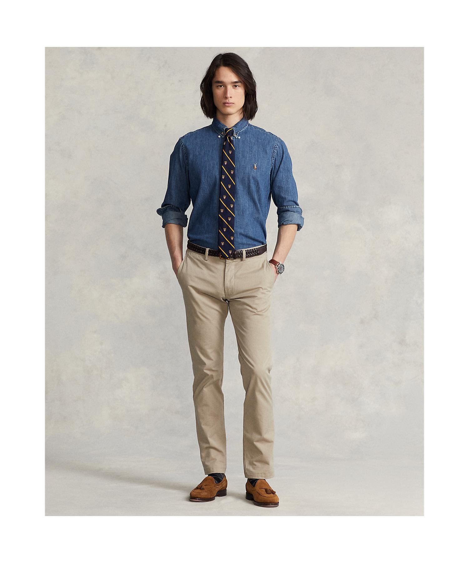 Классическая джинсовая рубашка Polo Ralph Lauren, 410 Navy — фото 2
