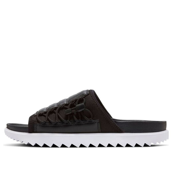 

Тапочки asuna slide 'black white' Nike, черный