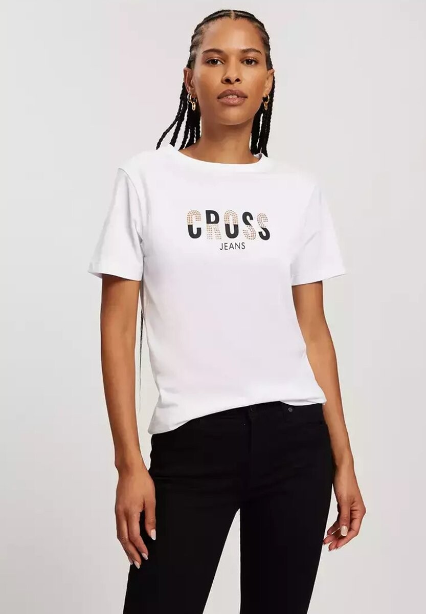 

Футболка с принтом Cross Jeans, белый