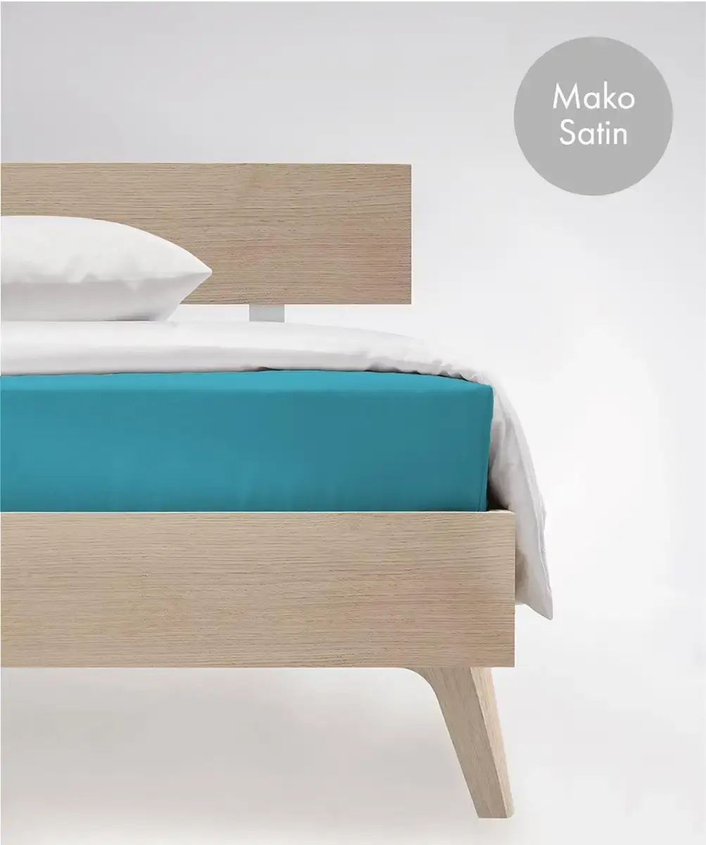 

Простыня на подгонке fleuresse "Цвета в размерах. 90x200, 140x200 или 180x200 см", Мако Сатин, для матрасов высотой до 23 см, плоская простыня, натяжная простыня 160х200 см, 1 шт., цвет petrol