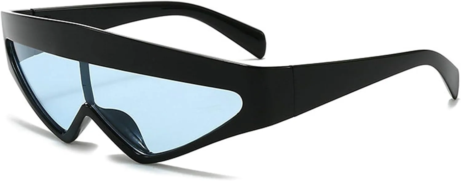 

Солнцезащитные очки Willochra Y2K Shield для женщин, модель 2025, роскошные, увеличенного размера, модные, треугольной формы, ветрозащитные, для вождения, C10