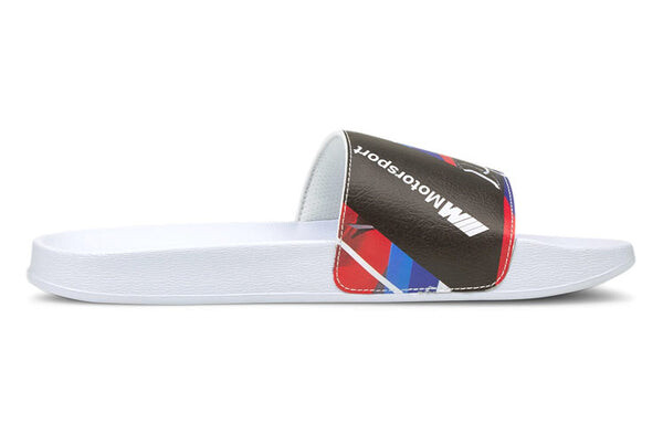 Тапочки bmw motorsport x leadcat slide 'graphic - white' Puma, белый — фото 2