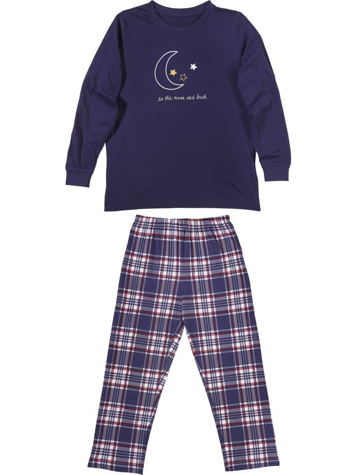 

Erwin Müller Детская пижама из трикотажа, темно-синего цвета