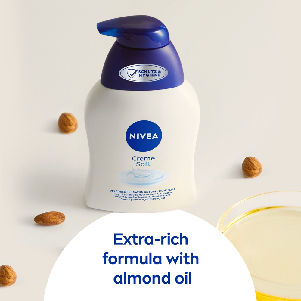 Кремовое мягкое кремообразное жидкое мыло Nivea, 250 мл — фото 2