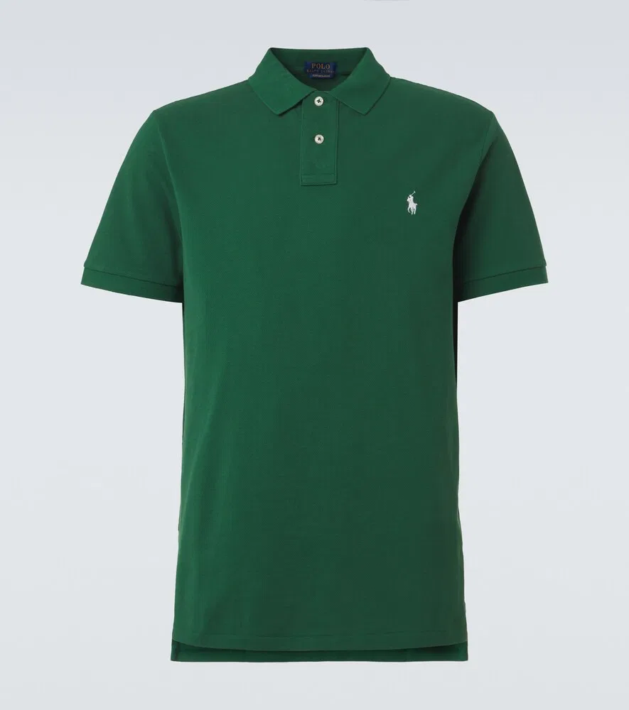 Поло из хлопкового пике Polo Ralph Lauren, зеленый