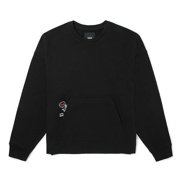 

Свитер ap otw test fleece crew sweater 'black white' Vans, черный