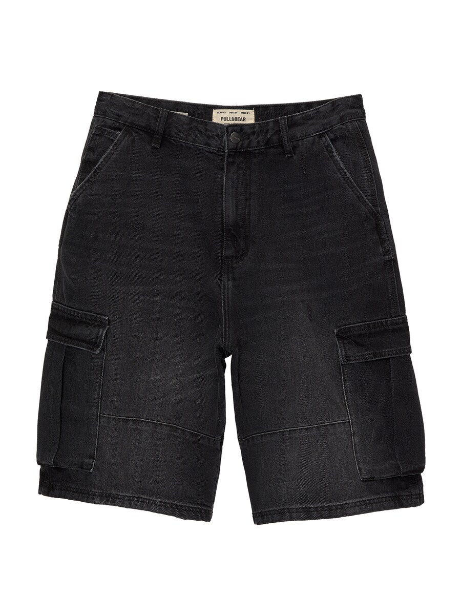 

Джинсы карго свободного кроя Pull&Bear, черный