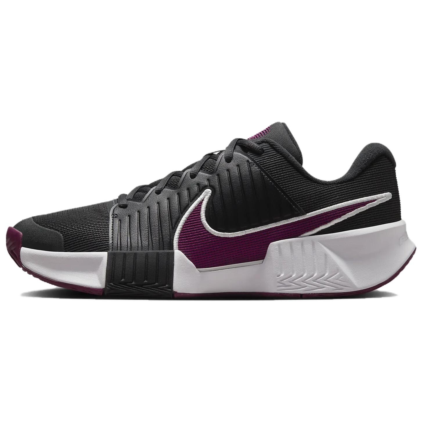 

Кроссовки Nike GP Challenge Pro Tennis Shoes Men Low-top Deep Smoke Gray/black/Photon Dust/Sangria Gin, черный
