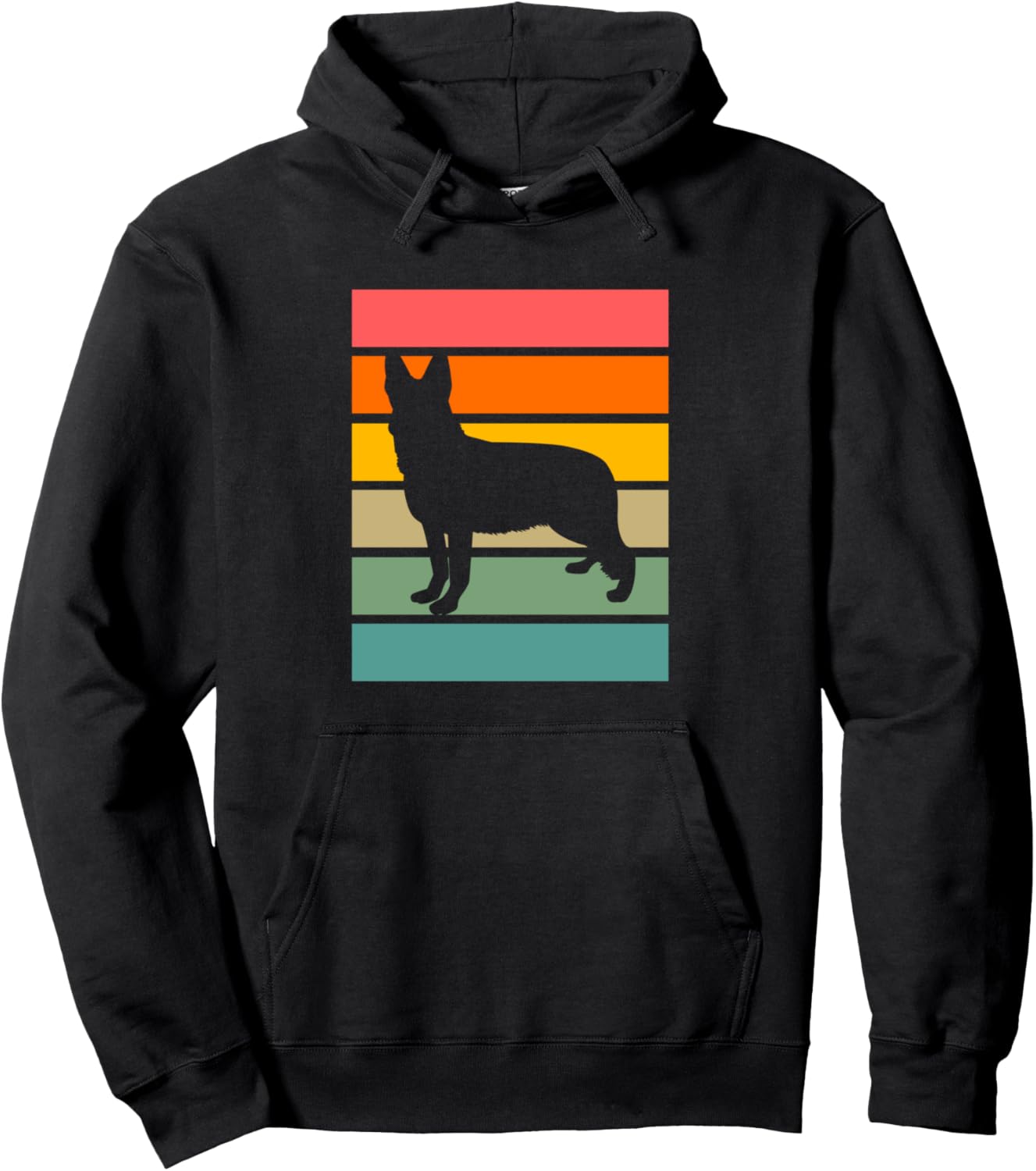 

Худи в стиле ретро с изображением немецкой овчарки German Shepherds & German Shepherd Lover Gift, черный