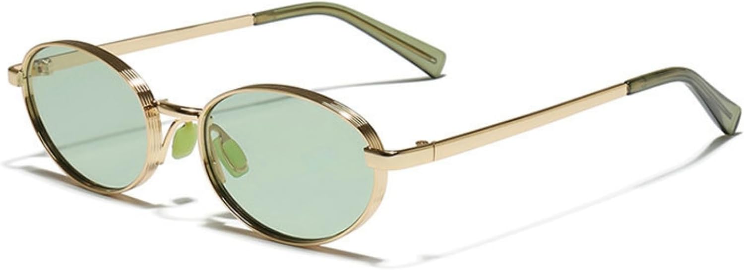 

Солнцезащитные очки Willochra овальной формы для женщин и мужчин, ретро-дизайнерские круглые солнцезащитные очки с градиентным переходом в стиле 90-х, классические черные очки с защитой от УФ-излучения UV400, C4