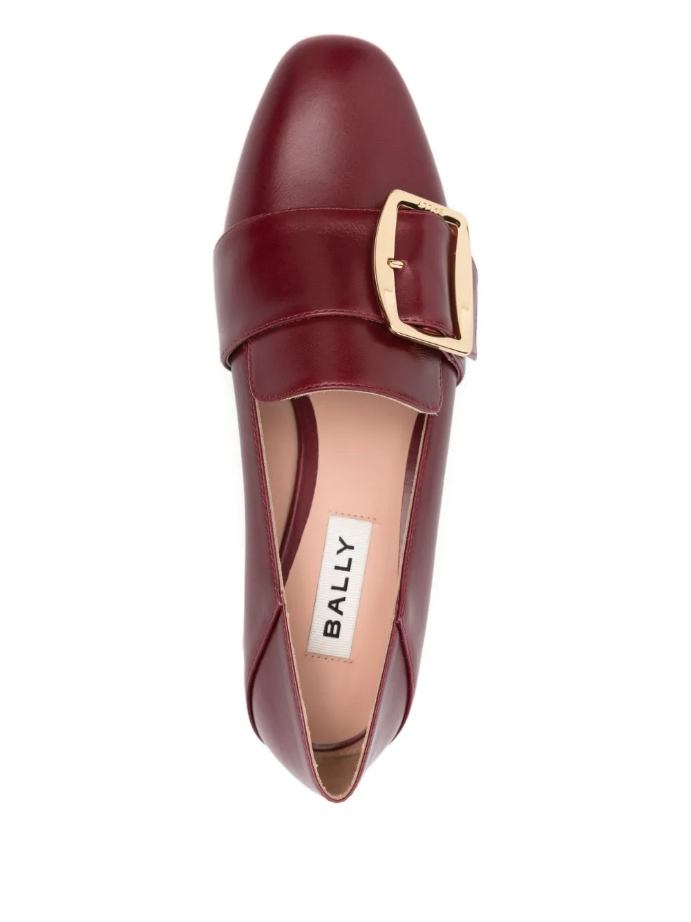Туфли-лодочки с пряжкой на каблуке 40 мм Bally, красный — фото 4