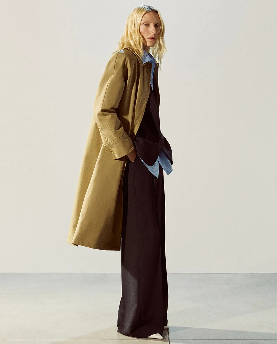 

Стеганый плащ Sfera, горчичный