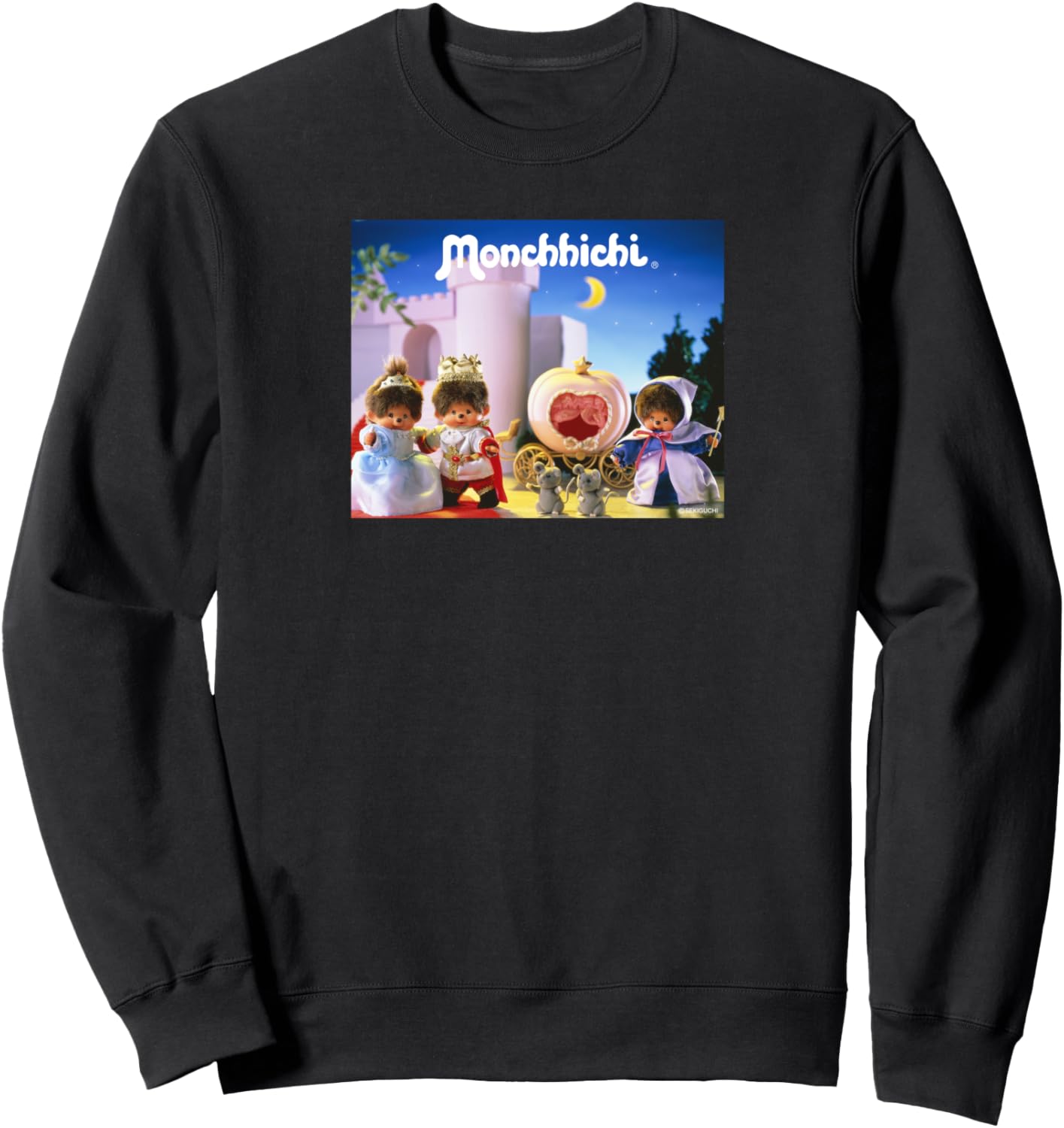 

Толстовка с графическим принтом Monchichi, черная Monchhichi, Черный, Толстовка с графическим принтом Monchichi, черная Monchhichi