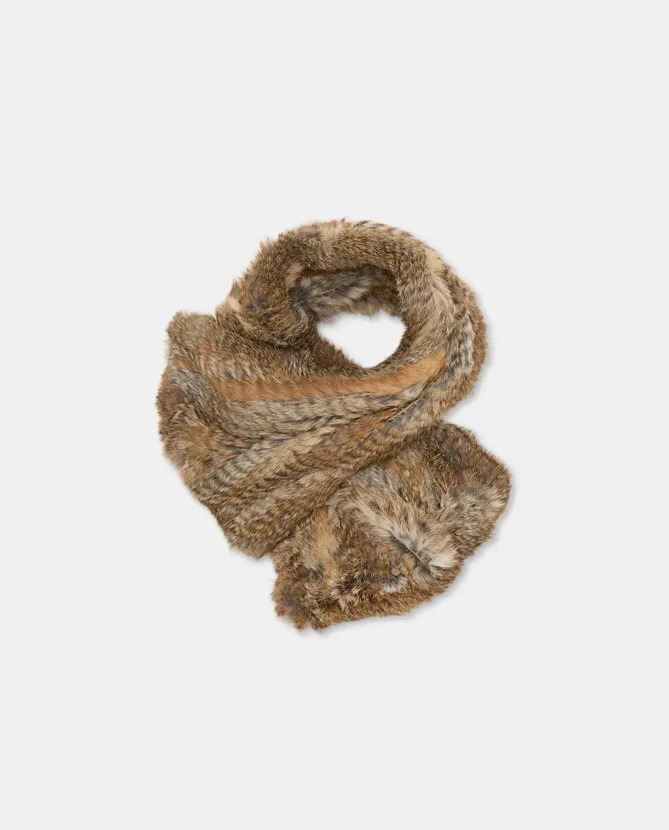 

Перекрещивающийся воротник из кролика Latouche, песочный